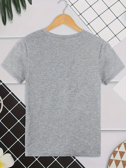 Damen T-Shirt mit lustigem Katzen-Print – Retro-Stil, Kurzarm, Sommer, Freizeit