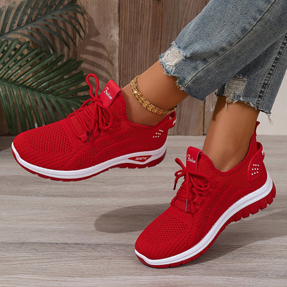 Women's Sneakers for Leisure & Sports – Breathable Low-Top Trainers for Everyday and Fitness
