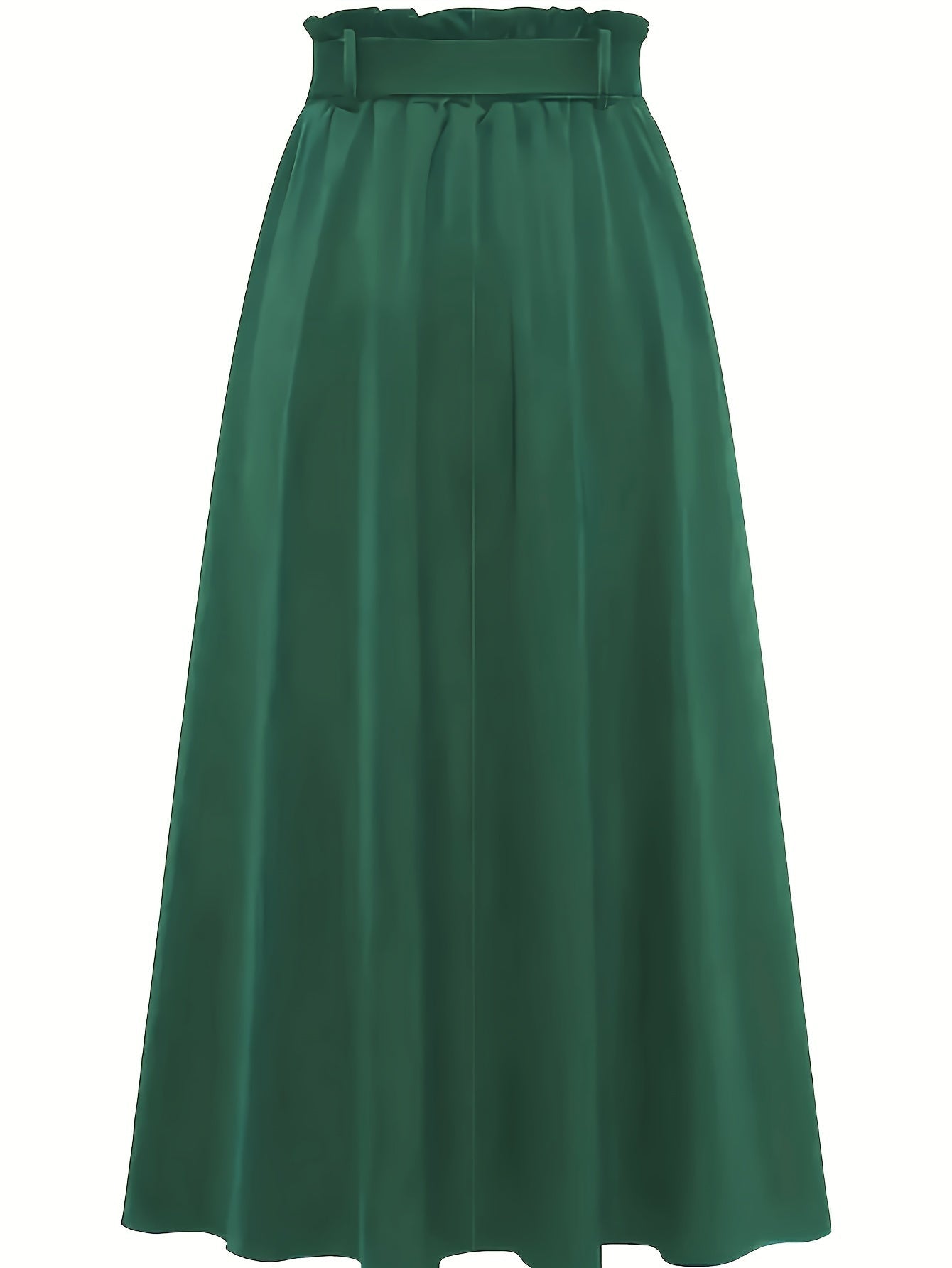 Women's Maxi Skirt with High Waist and Bow – Elegant Casual Skirt for Spring and Summer