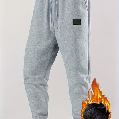 Gefütterte Jogginghose für Herren mit Kordelzug und Bündchen