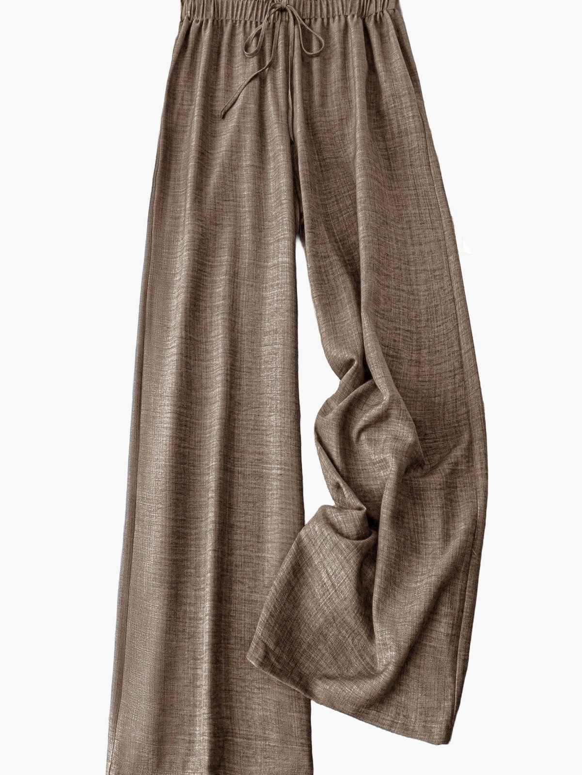 Damen Weite Freizeithose im Straight-Leg-Stil mit Kordelzug – Perfekt für Frühling & Sommer
