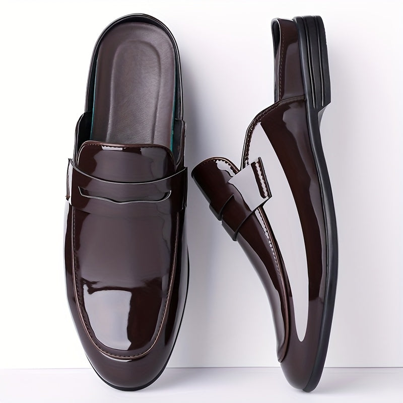 Men's Slip-On Business Loafer Backless – Elegant Half Shoes for Office & Occasion