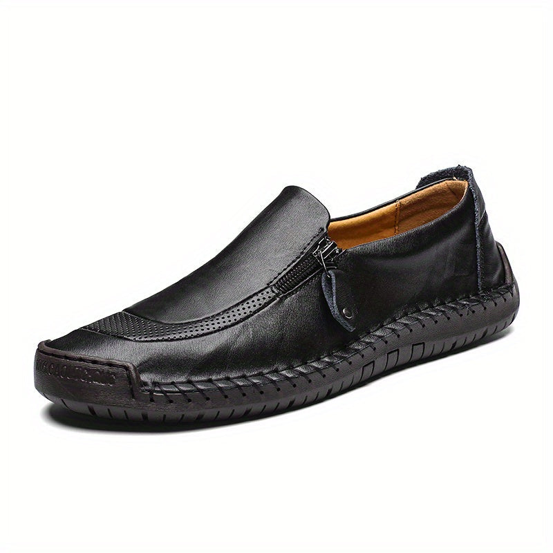 Herren Vintage Freizeitschuhe mit Reißverschluss – Bequeme Slip-Ons für Alltag und Party