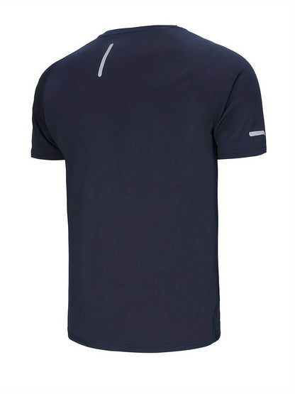 Men's Short-Sleeve Sports T-Shirt Regular Fit – Ideal for Fitness, Running, and Outdoor Activities