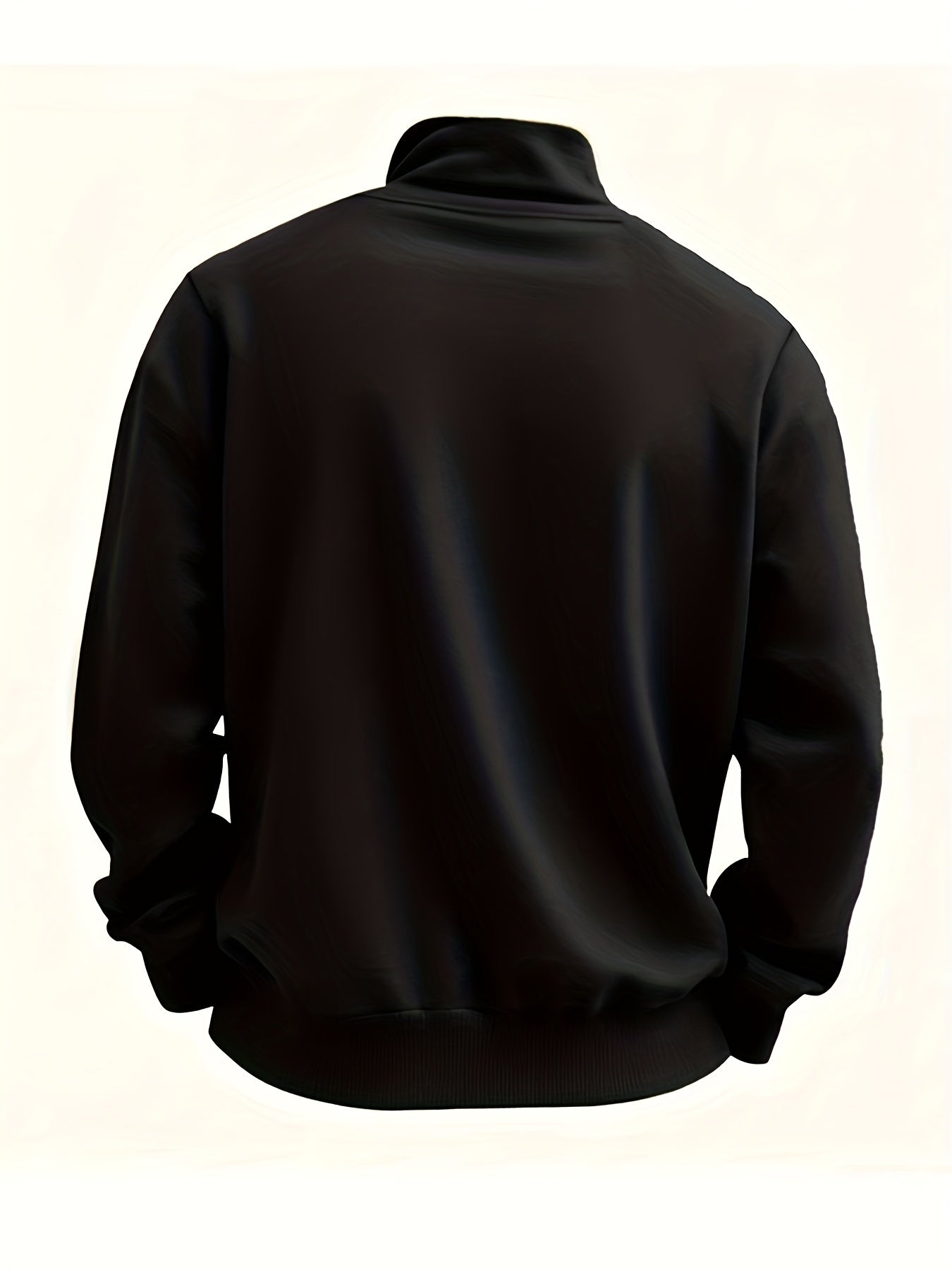 Herren Halb-Reißverschluss Pullover mit Brusttasche
