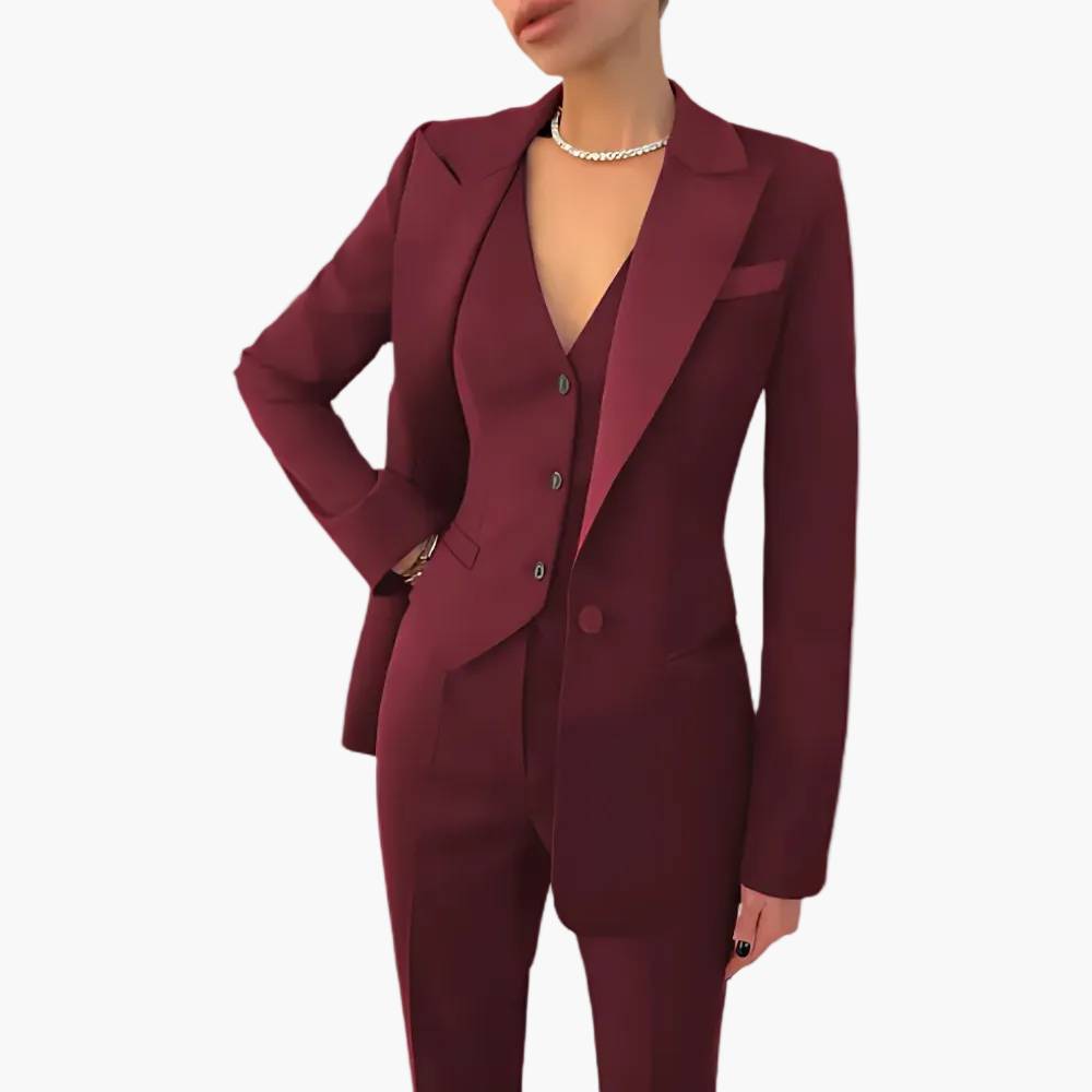 Women's Business Suit 3-piece – Elegant Set for Office and Events