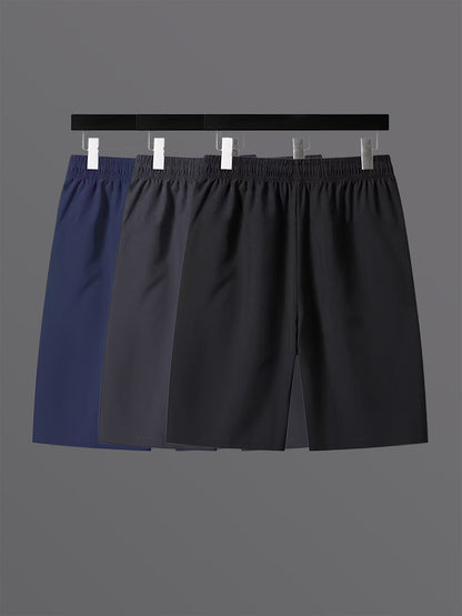 Men's sports shorts with zippered pockets for leisure and training