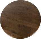 Eetkamertafel massief mangohout Zodiac walnoot bruin rond Ø 130 x 76 cm, eetkamer