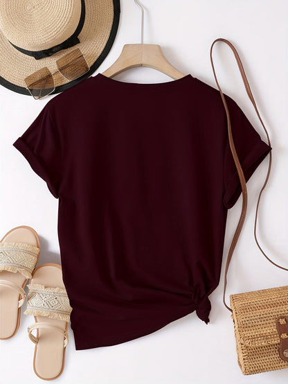 Women's T-shirt with 'Perfectly Imperfect' Print – Casual Style, Motivational Design, Everyday & Leisure