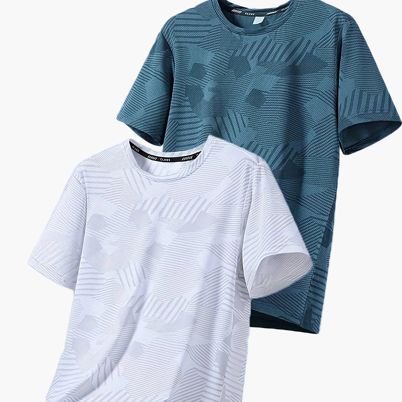 Herren Freizeit T-Shirt Set – Atmungsaktive Sommer Oberteile im tropischen Stil, ideal für Alltag und Sport