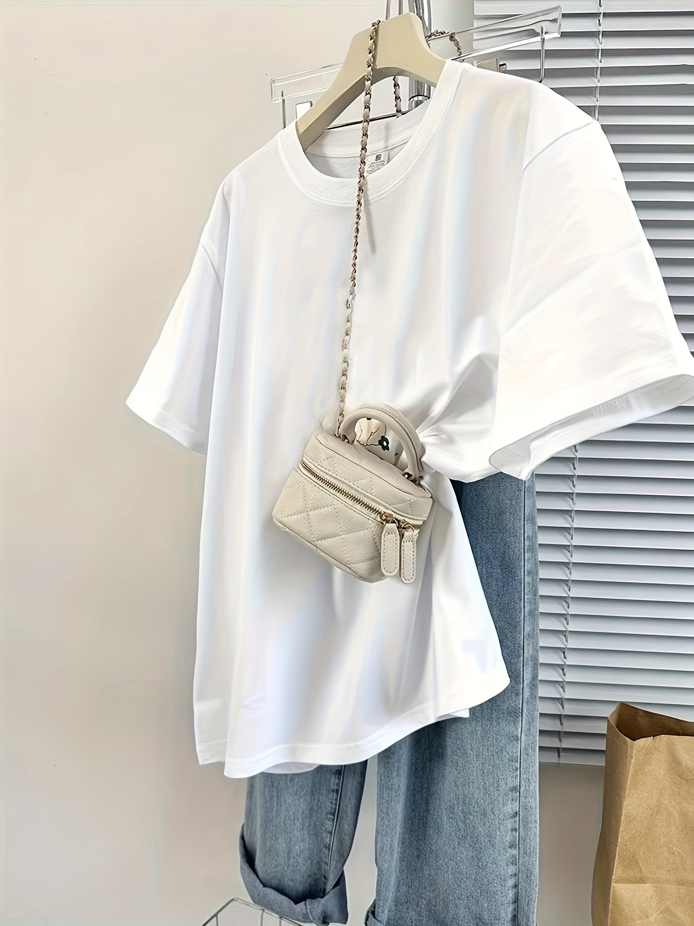 Damen Basic Oversized T-Shirt Casual Stil – Ideal für Alltag & Freizeit