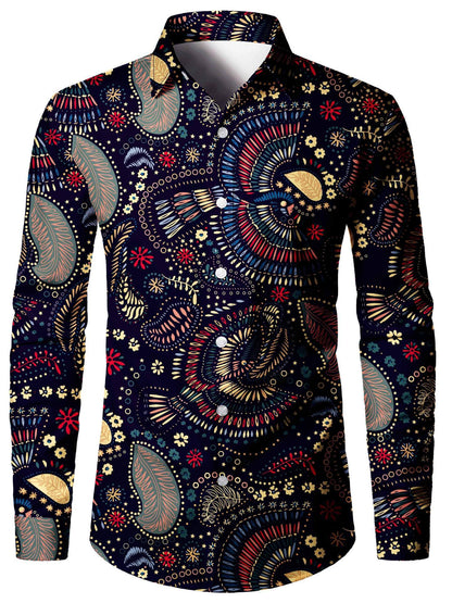 Tom – 3D Digitaldruck Herrenhemd im amerikanischen Stil