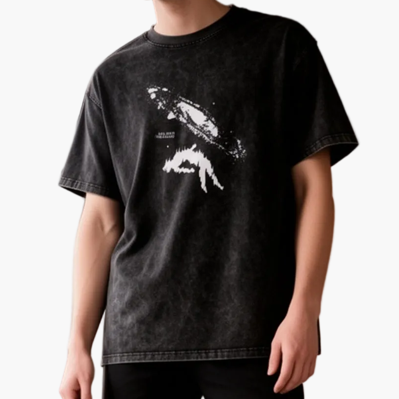 Men's Oversize Streetwear T-Shirt with Print – Casual Summer Look