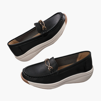 Women's Slip-On Loafer Elegant with Platform – Comfortable Casual Shoes for Everyday and Office