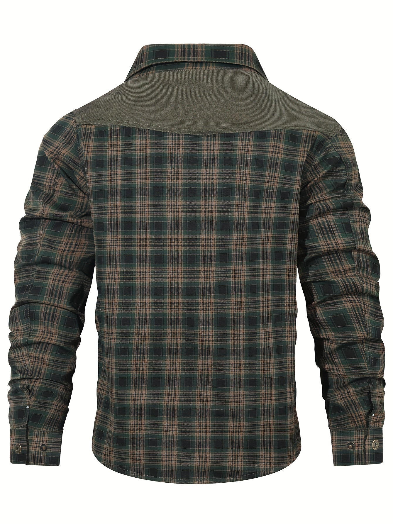 Men's Casual Checkered Shirt Jacket in Softshell Style for Everyday and Outdoor Use