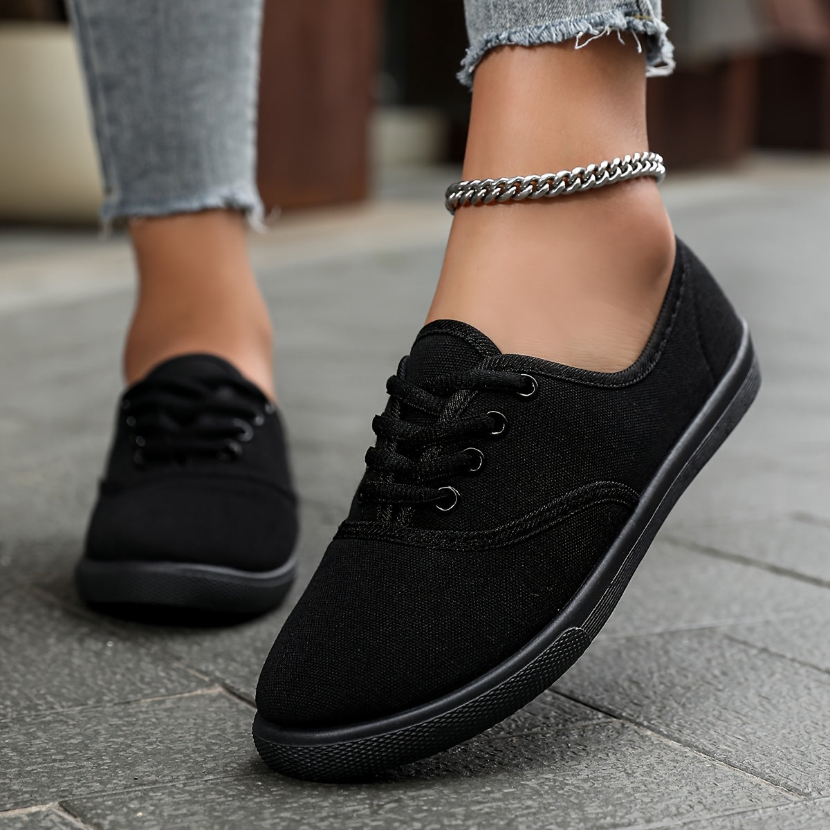 Women's Casual Sneakers Low-Top Classic Lace-Up Everyday