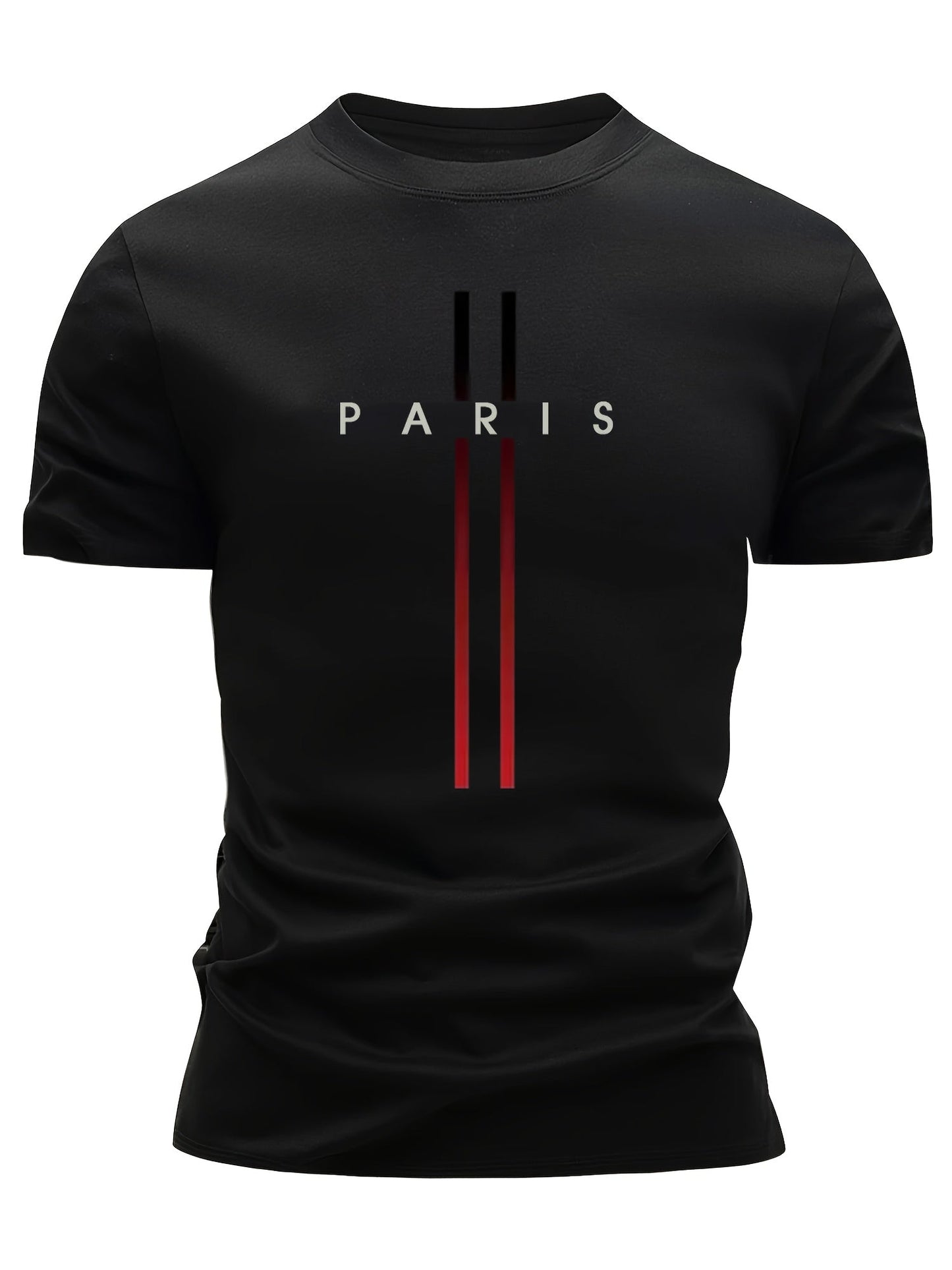 Men's T-Shirt Paris Urban Style – Modern Casual Shirt with Print for Everyday & Sports