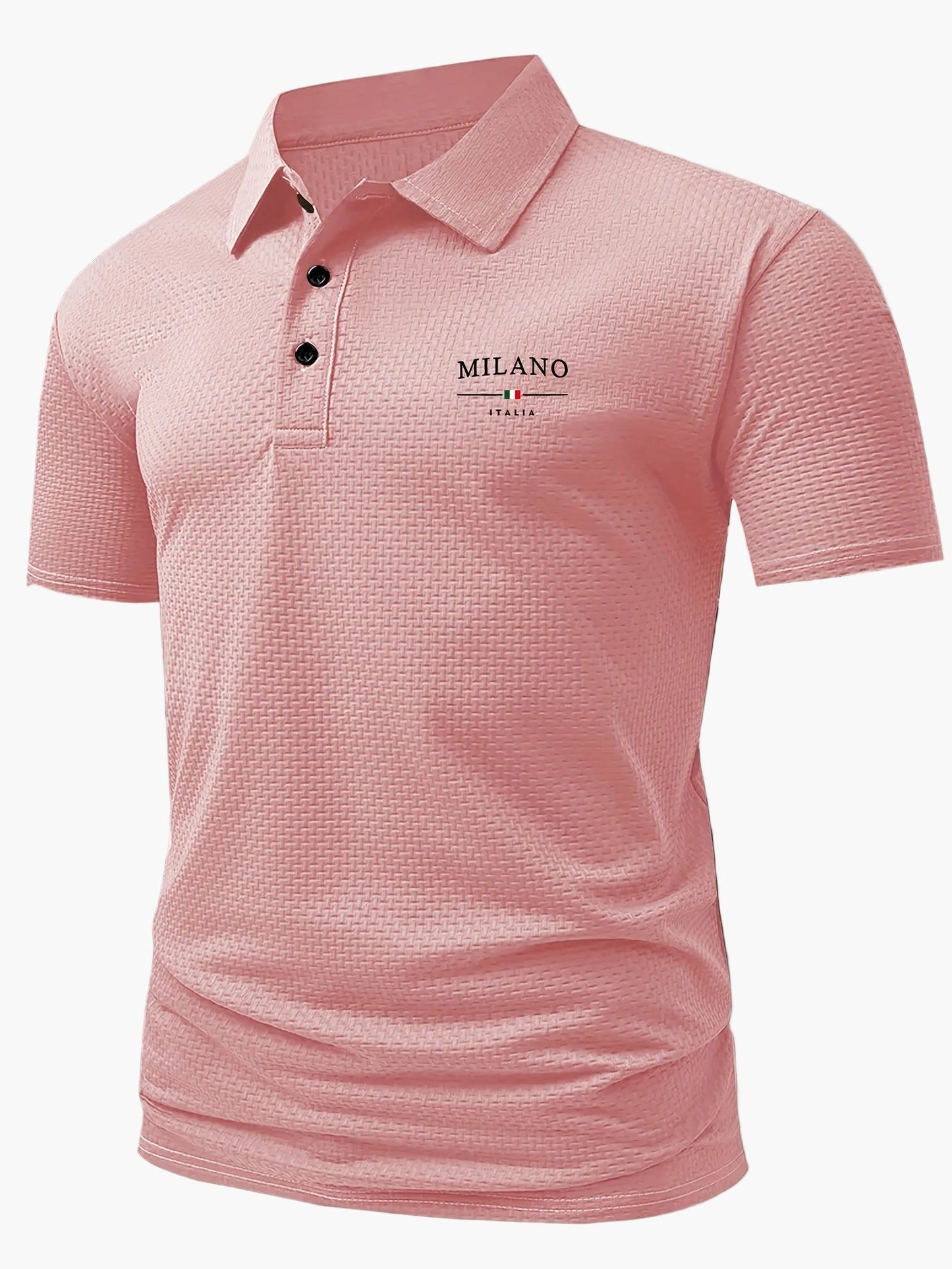Herren Polohemd Modern Casual mit Strukturmuster – Stilvolles Freizeit-Poloshirt für Alltag und Büro