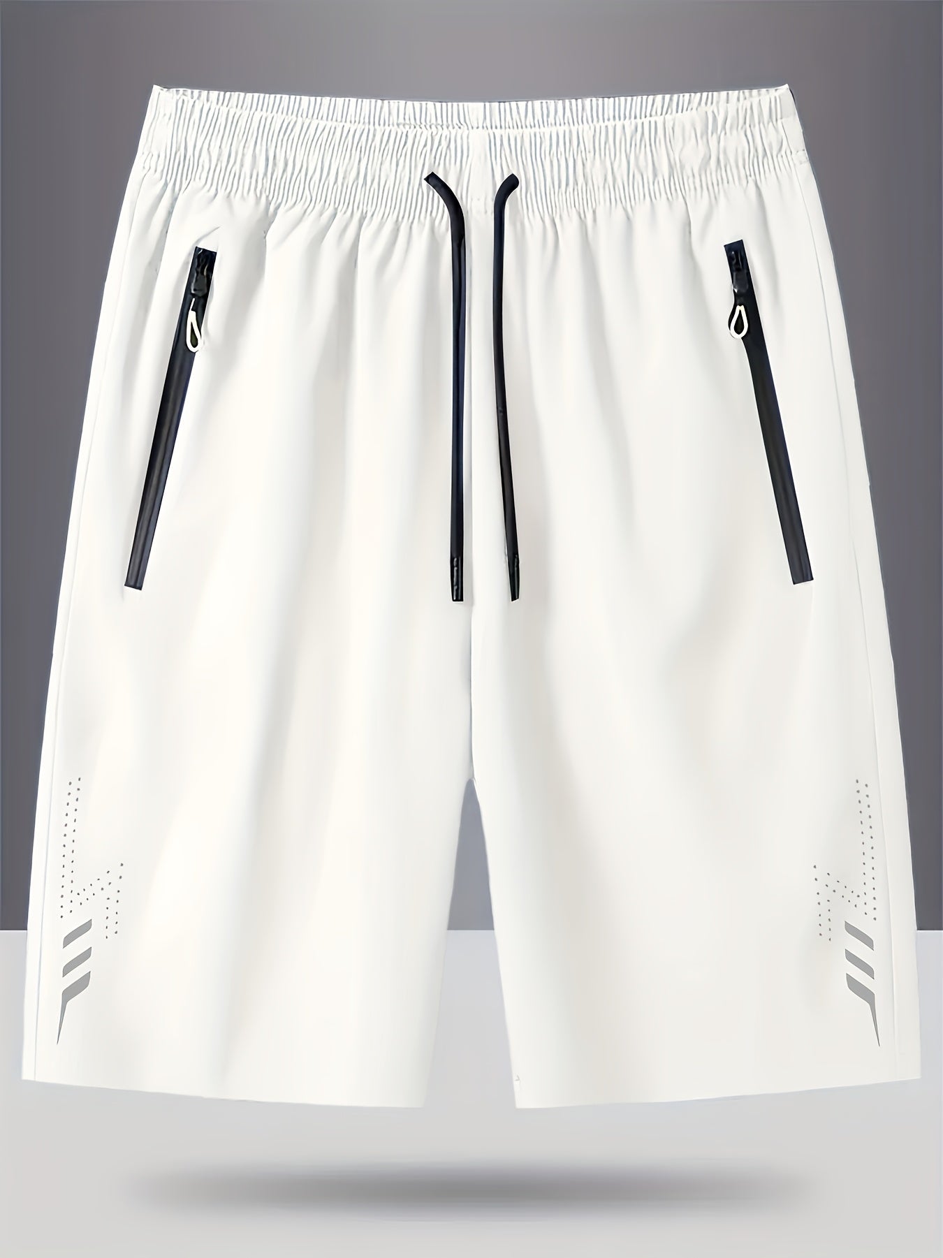 Men's sports shorts with zippered pockets for leisure and training