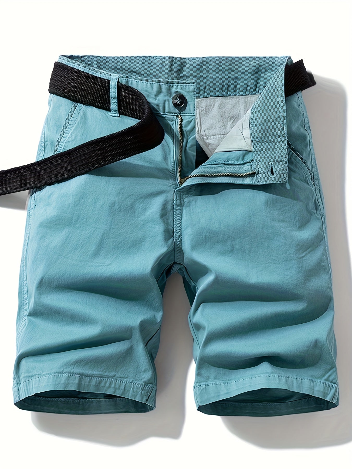 Men's Casual Bermuda Shorts with Belt – Perfect for Leisure and Vacation