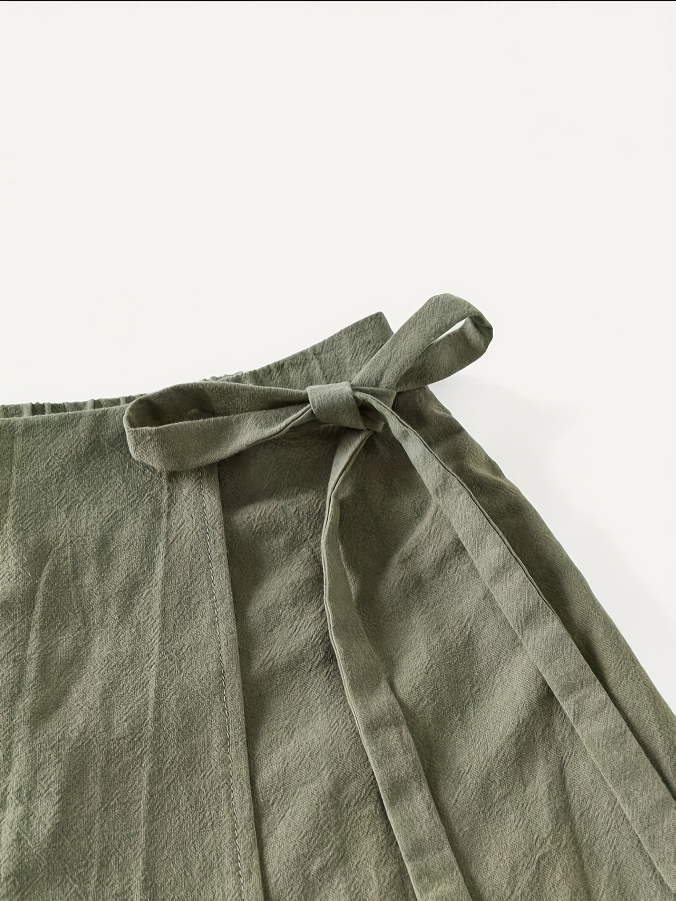 Women's Wrap Skirt with Bow and Tank Top – Elegant Summer Street Style Look
