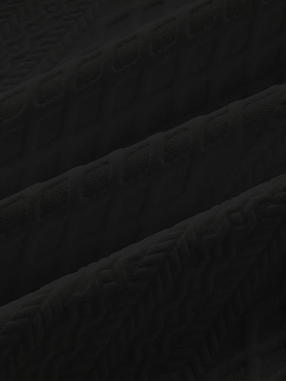 Men's two-piece tracksuit with diamond pattern, long-sleeve shirt, and jogger pants