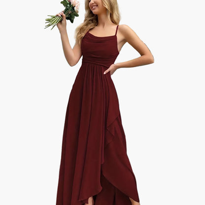 Women's Elegant Fit & Flare Evening Dress for Festive Occasions