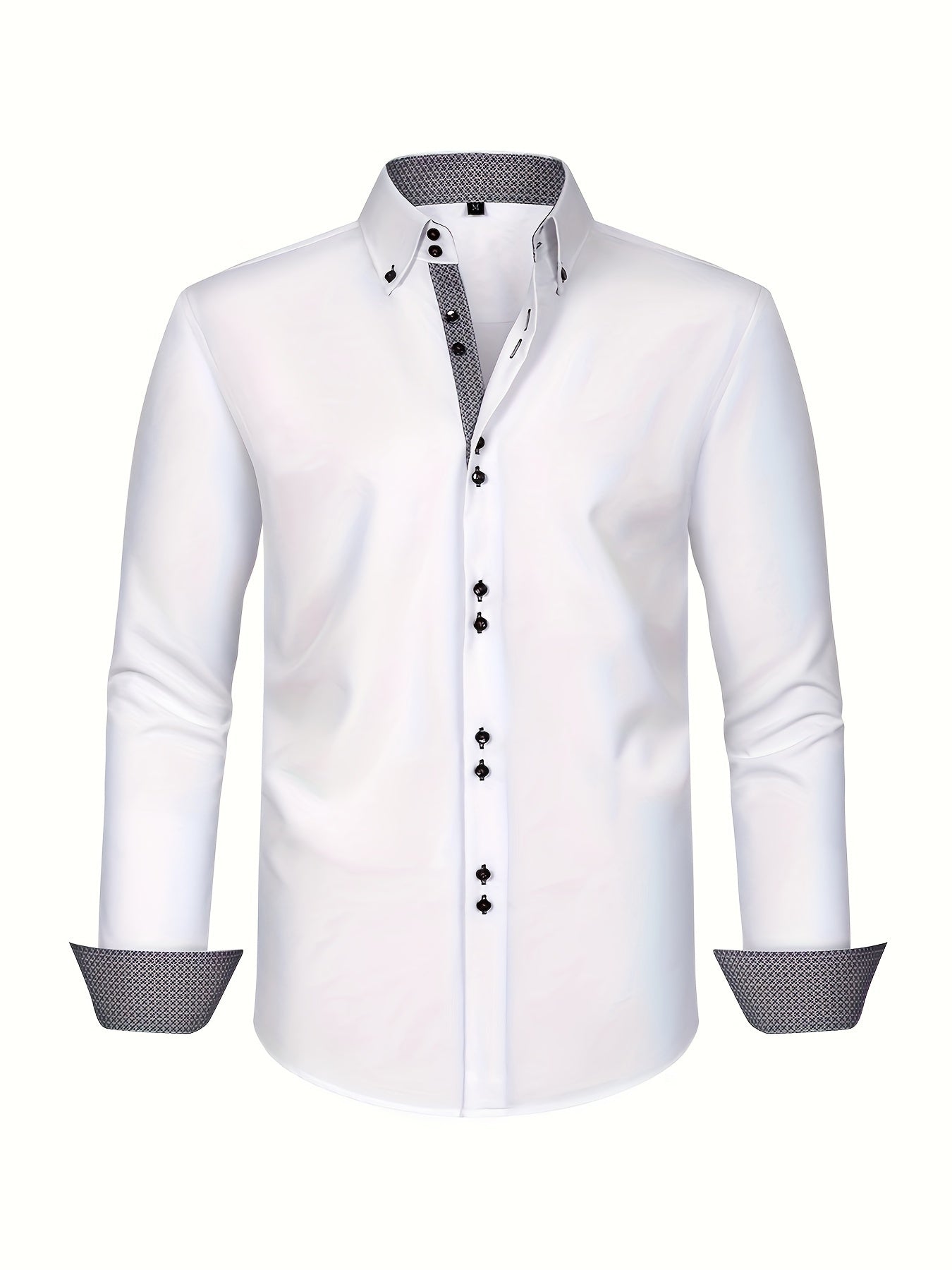 Men's Business Shirt Modern Fit – Elegant Style for Office & Leisure