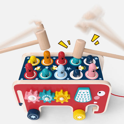 Children's wooden toys – motor skills toys and percussion toys for boys and girls, preschool educational toys