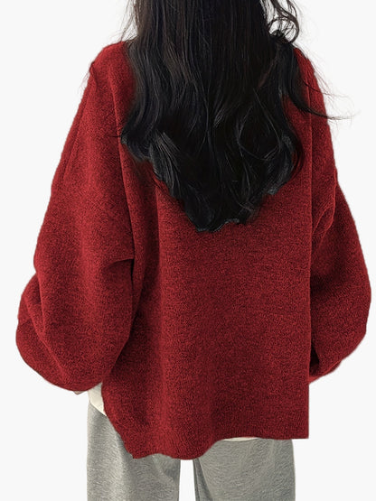 Damen Oversize Pullover Lässig Komfortable Freizeitmode