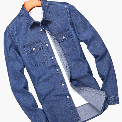 Men's casual style denim shirt for leisure and everyday wear