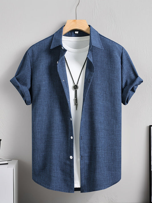 Herren Freizeithemd Kurzarm Modern Streetwear – Stilvolles Sommerhemd für Alltag & Freizeit