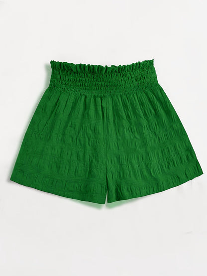 Women's casual shorts with high waist and paperbag waist – ideal for summer, vacation, and everyday wear