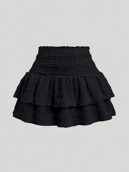 Damen Volant Minirock – Verspielter Lagen-Look für Frühling & Sommer