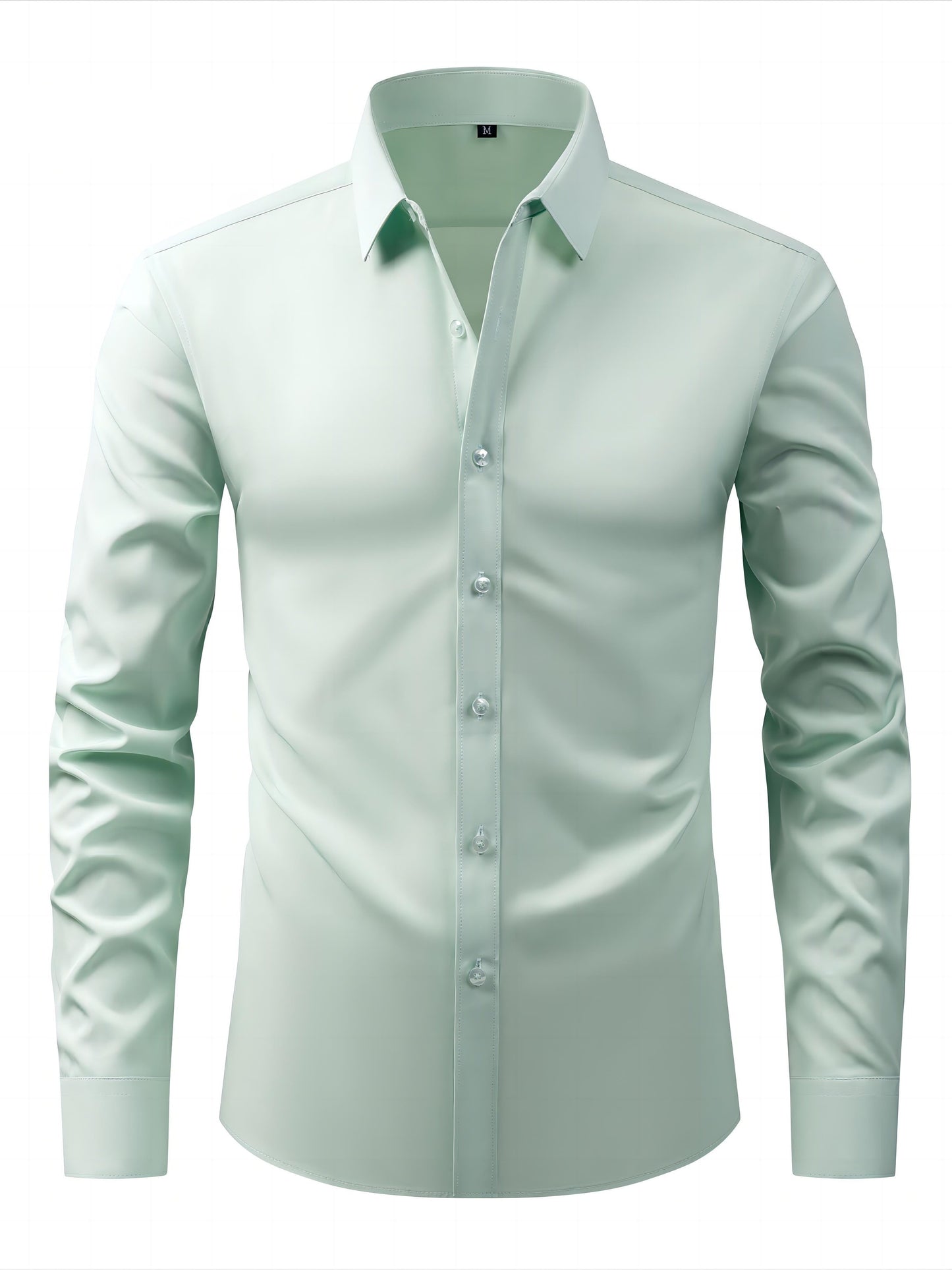 Men's Business-Casual Shirt Slim Fit Long Sleeve Modern Style