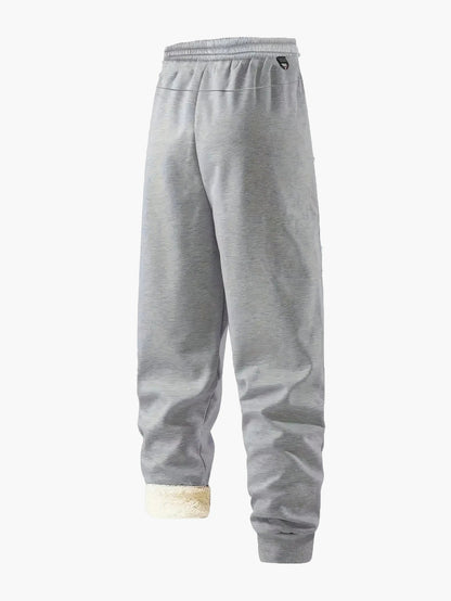 Men's Two-Piece Exercise Suit for Autumn & Winter – Fleece Lined, Casual, Warm, Ideal for Leisure & Exercise