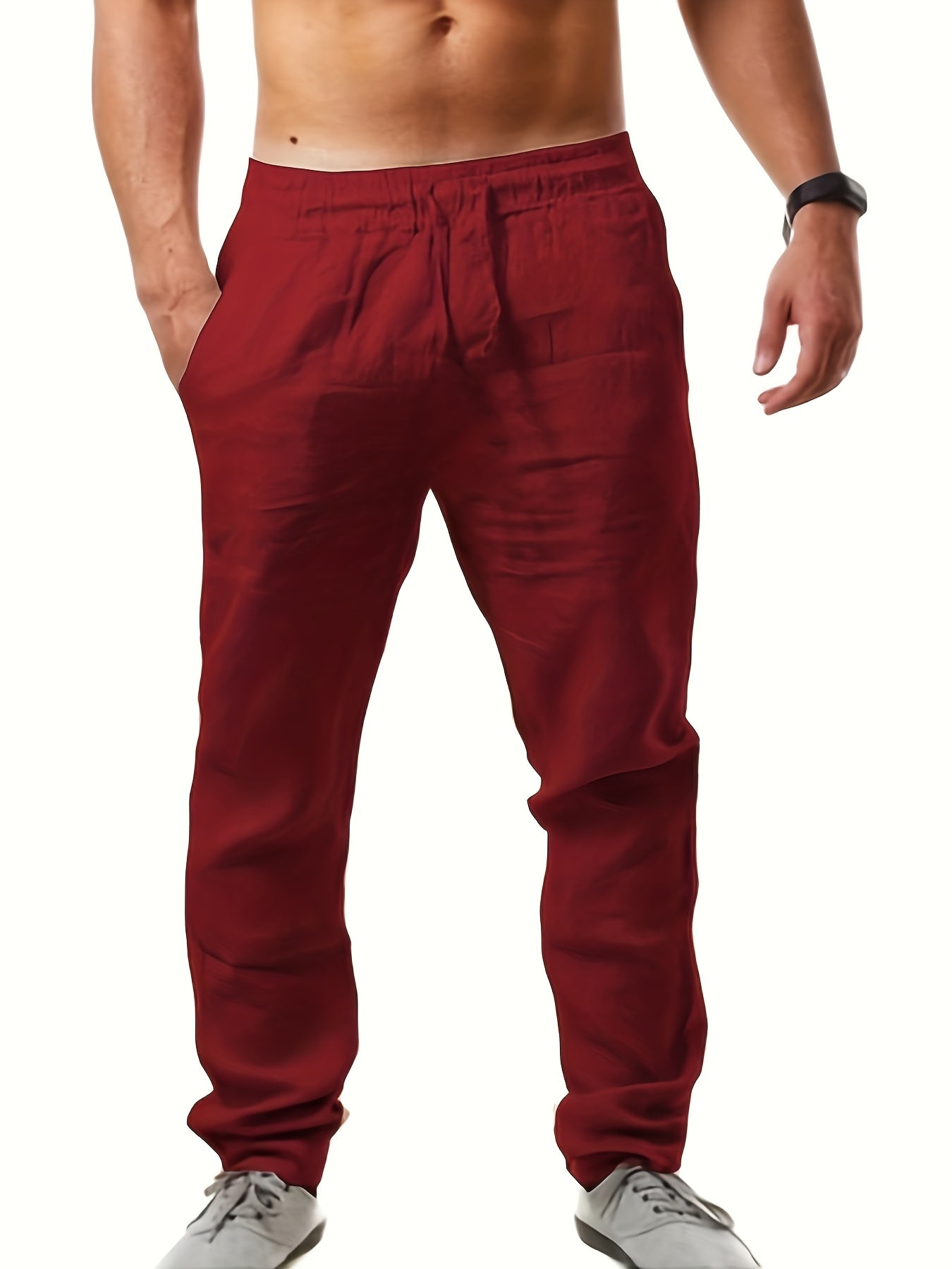 Men's casual pants with straight cut – summer style for everyday and vacation