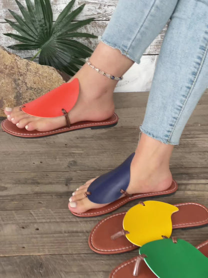 Women's Toe Separator Sandals Modern Casual Style – Flat Summer Shoes for Everyday and Vacation