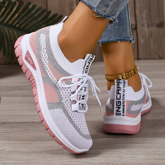 Damen Sneaker Freizeit Sportliche Laufschuhe Atmungsaktiv Komfortabel