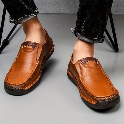 Men's Vintage-Style Moccasins – Comfortable Casual Shoes for Everyday and Office Use