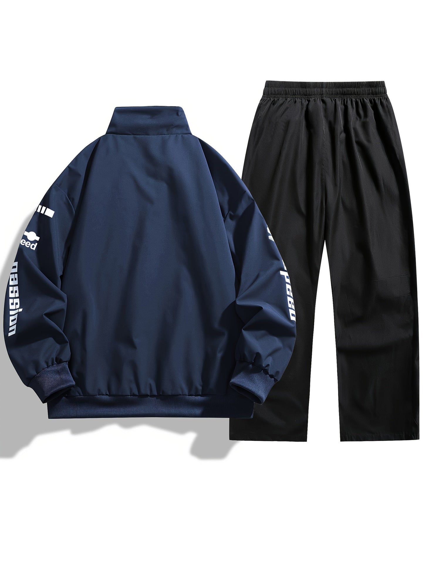 Unisex Trainingsanzug Racing-Design mit Reißverschlussjacke und Hose