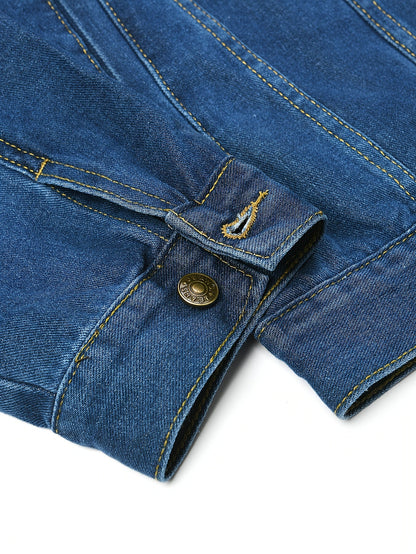 Herren Jeansjacke im klassischen Stil – Freizeitjacke für Alltag und Streetwear