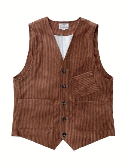 Men's Vintage Vest in Retro Style for Business and Leisure