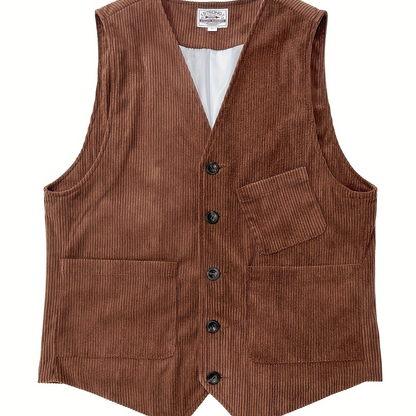 Men's Vintage Vest in Retro Style for Business and Leisure