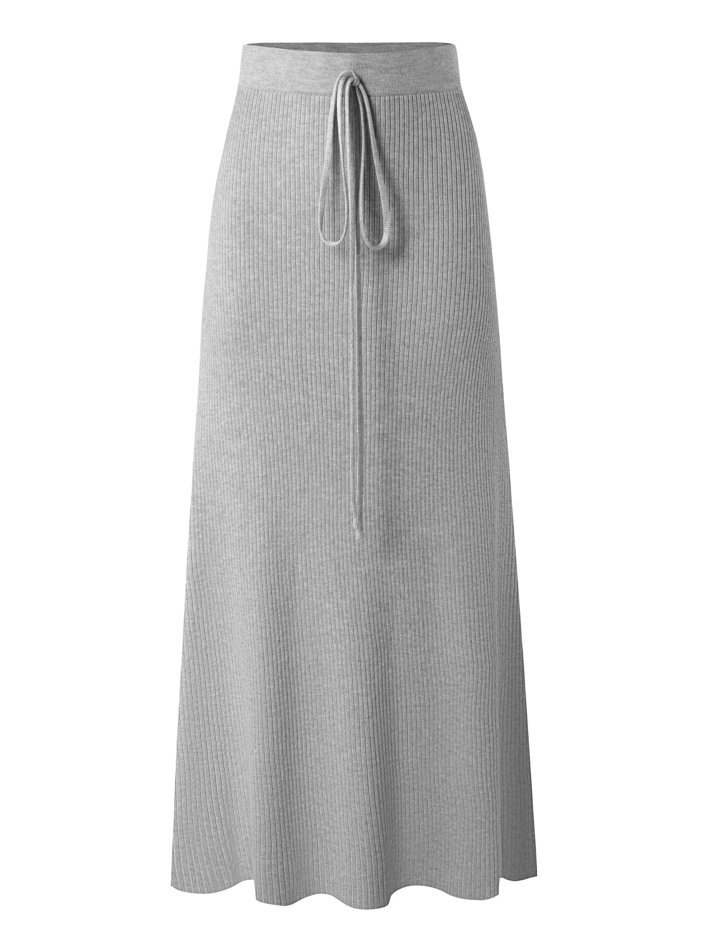 Damen Midirock mit Rippstruktur und Bindegürtel – Eleganter Alltagsrock für Büro und Freizeit