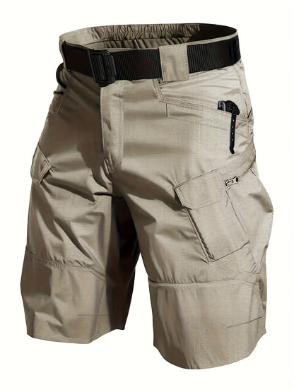 Men's Outdoor Functional Shorts with Pockets and Belt – Ideal for Hiking and Leisure