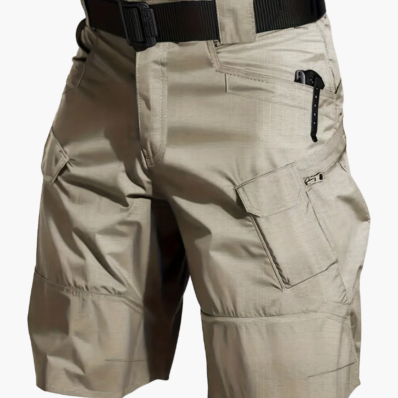 Men's Outdoor Functional Shorts with Pockets and Belt – Ideal for Hiking and Leisure