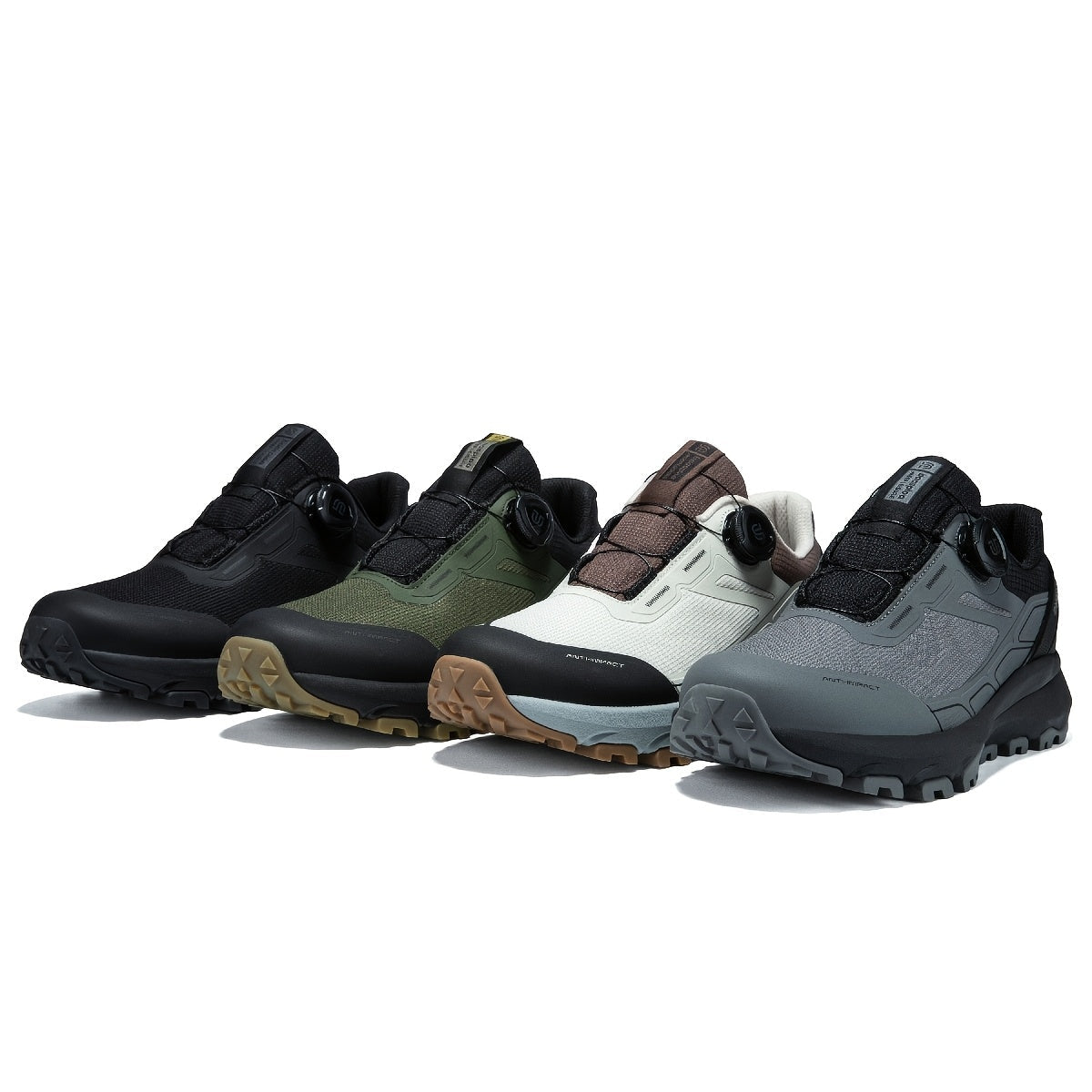 Men's hiking and trekking shoes with a twist-lock closure, non-slip outdoor sports shoes