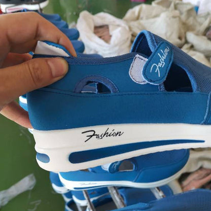 Damen Komfort Slip-On Mesh Plateau Sneaker – Modische Freizeitschuhe für Alltag, Gehen & Reisen