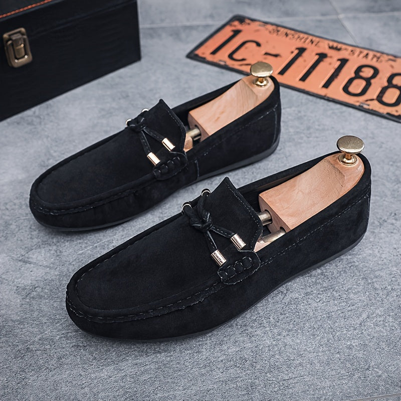Men's Moccasins Slip-On Loafers Elegant Casual Street Shoes